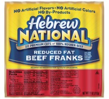 Hebrew National Beef Reduced Fat Franks 11 Oz Pack