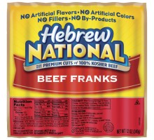 Hebrew National Beef Franks 12 Oz Pack
