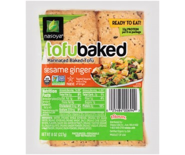 Nasoya Marinated Baked Sesame Ginger Tofu 8 Oz Pack