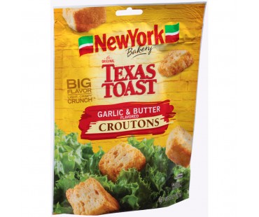 New York Bakery Texas Toast Garlic & Butter Croutons 5 Oz Peg