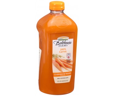 Bolthouse Farms Carrot 100% Vegetable Juice 52 Fl Oz Plastic Bottle
