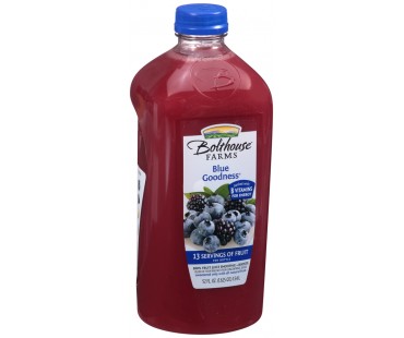 Bolthouse Farms Blue Goodness 100% Fruit Juice Smoothie + Boosts 52 Fl Oz Plastic Bottle