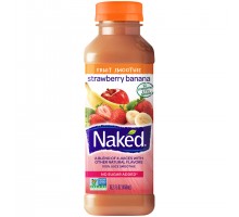Naked Juice Strawberry Banana 100% Juice Smoothie 15.2 Fl Oz Bottle