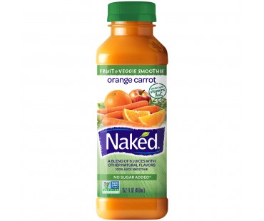 Naked Juice Orange Carrot 100% Juice Smoothie 15.2 Fl Oz Bottle