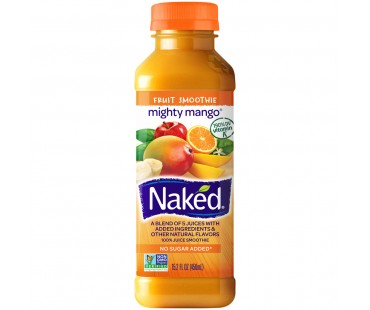 Naked Juice Mighty Mango 100% Juice Smoothie 15.2 Fl Oz Bottle