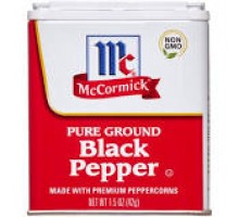 Mccormick Black Pepper Ground 1.5 Oz.