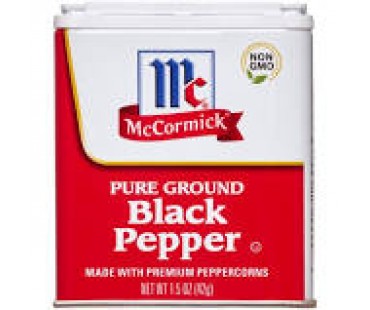 Mccormick Black Pepper Ground 1.5 Oz.