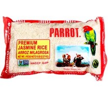 Parrot Premium Jasmine Rice 5 Lb. Bag 