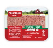 Shady Brook Ground Turkey (93% Lean-7% Fat) 16 Oz. Pkg.