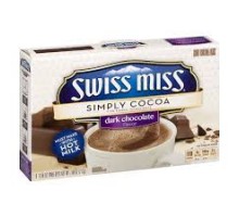 Swiss Miss Simply Cocoa Dark Chocolate 8Ct. - 7.68 Oz. Box 