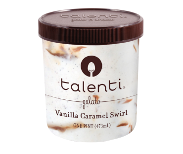 Talenti Vanilla Caramel Swirl Ice Cream 1 Pint Container